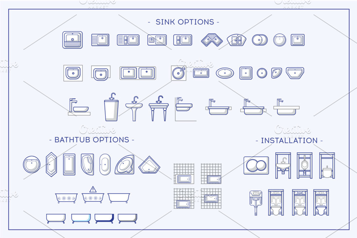 Big icons set o theme of plumbing., an Outline Icon by WINS Doodle shop (Photo 3 of 4)