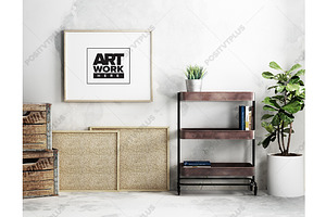 Minimal Landscape Poster Mockup