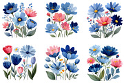 Spring Florals Collection Clipart, an Illustration by CraftArtStudio (Thumbnail 4 of 6)