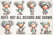Cute Mrs Claus Clipart, an Illustration by RobertsArt (Thumbnail 4 of 7)