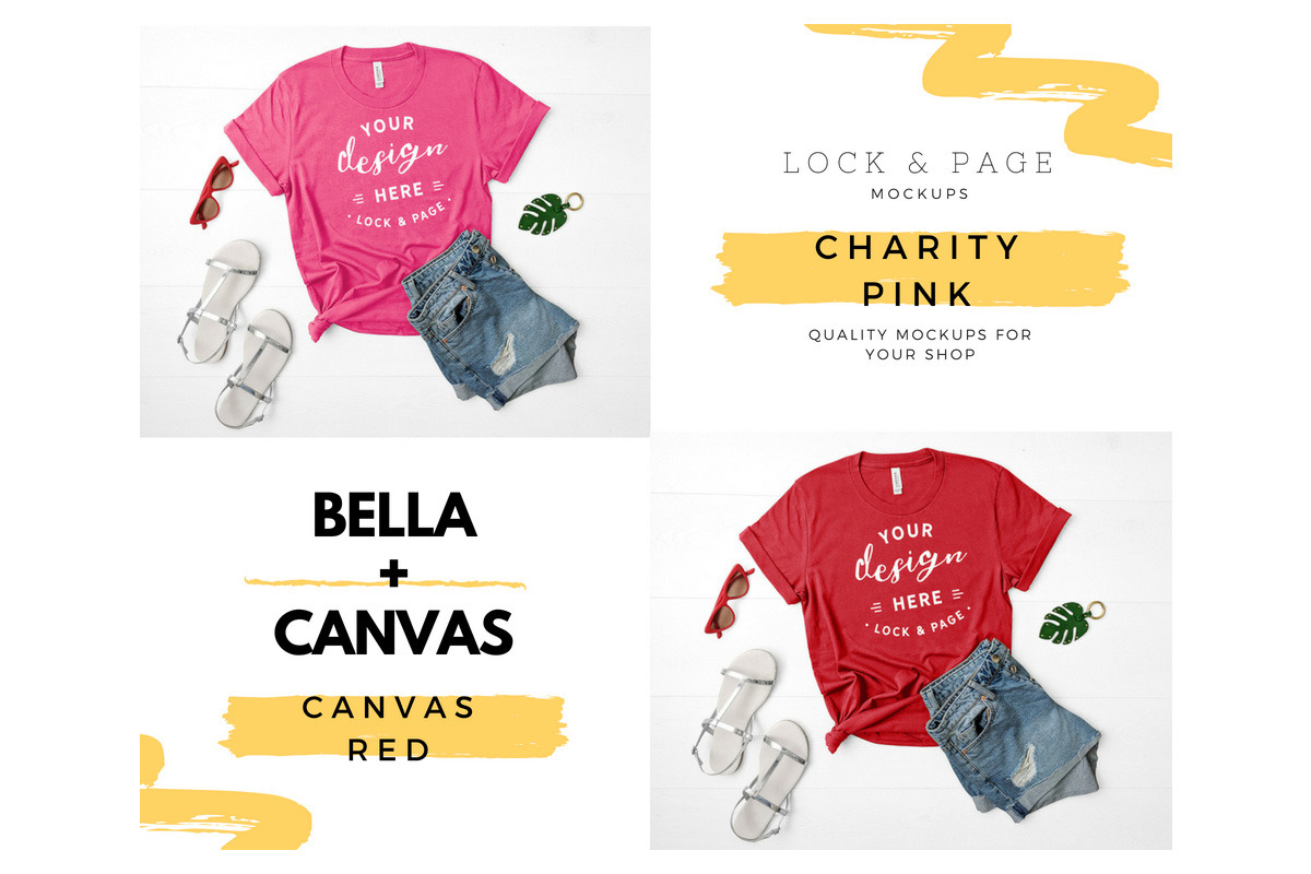 Bella Canvas 3001 Mega Bundle Mockup, a Shirt Mockup by lock and page (Photo 16 of 84)
