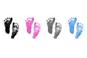 Baby Footprints, an Illustration by Susan Brand Design (Thumbnail 2 of 2)