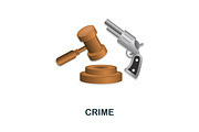 Crime 3D Icons Set Bundle, an Object Graphic by Aimagenarium@gmail.com (Thumbnail 21 of 21)