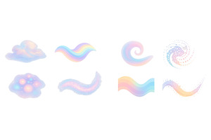 Colorful cloud and wave designs, an Illustration by ZinetroN