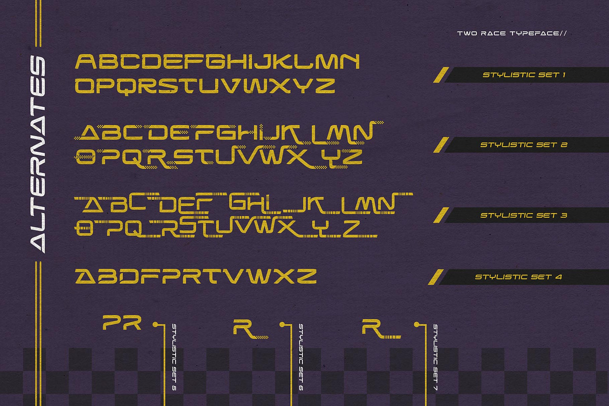 Two Race Typeface, a Sans Serif Font by alit design (Photo 9 of 15)