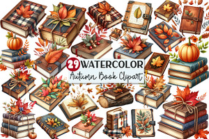 Autumn Book Fall Clipart, an Illustration by Rose Art