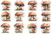 Whimsical spring mushroom Clipart, an Illustration by Designworld (Thumbnail 3 of 7)
