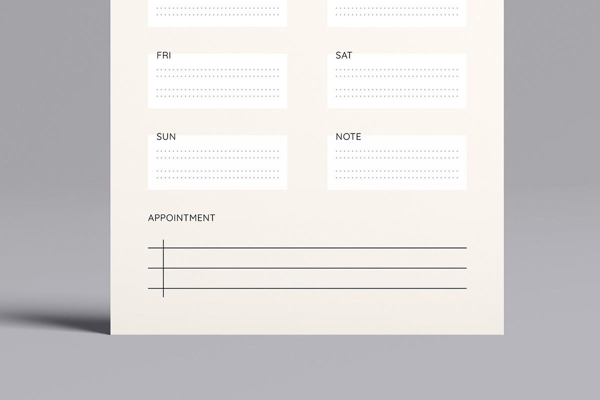 Daily and Weekly Planner Layout, a Stationery Template by MightyDesign (Photo 5 of 8)