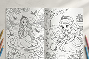 Magical Princess Coloring Book Vol31, a Person Illustration by ikarifq shop (Thumbnail 5 of 7)