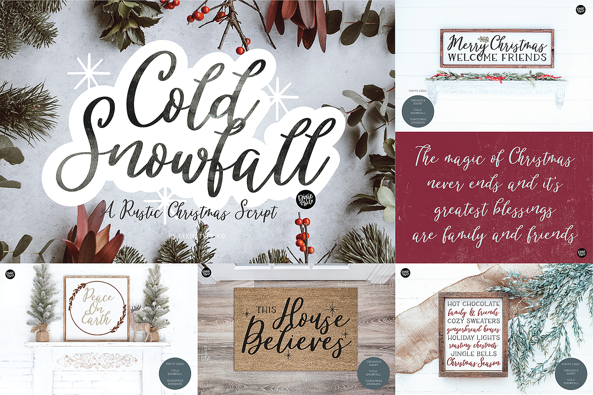 FARMHOUSE CHRISTMAS FONT BUNDLE, a Script Font by Blush Font Co. (Photo 24 of 26)