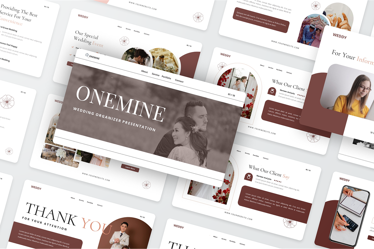 Wedding Organizer Google Slide, a Presentation Template by SquidPixey (Photo 5 of 6)