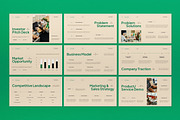 Green Cream Pitch Deck Google Slide, a Presentation Template by graphicook (Thumbnail 4 of 8)