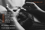 Art & Craft Bundle elements patterns, an Object Graphic by Lena Nikolaeva (Thumbnail 2 of 17)