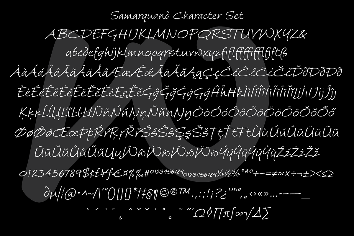 Samarquand, a Handwritten Font by BluHead Studio (Photo 7 of 7)