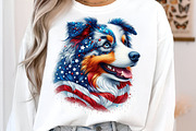 American Dog Patriotic Dog USA, an Illustration by Designworld (Thumbnail 2 of 7)