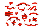 Ribbons Golden, Red, White Colors, an Object Graphic by Plaid4You (Thumbnail 5 of 6)