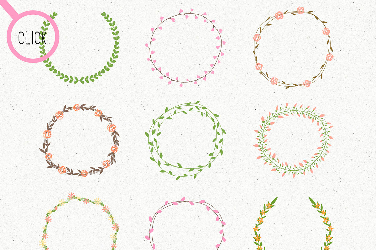 20 floral frames preview 2