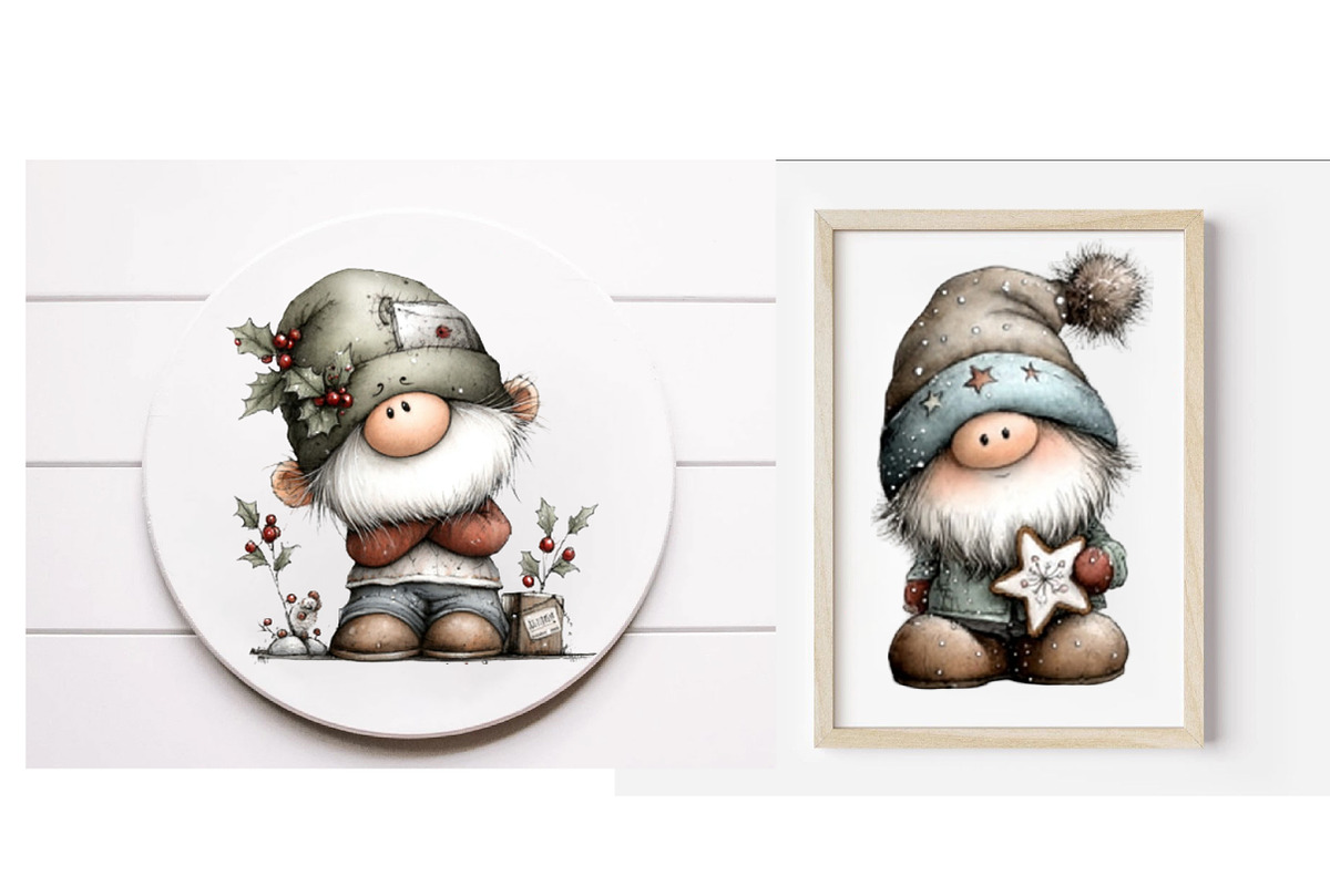 Whimsical Christmas Gnome clipart, an Illustration by Designworld (Photo 4 of 6)