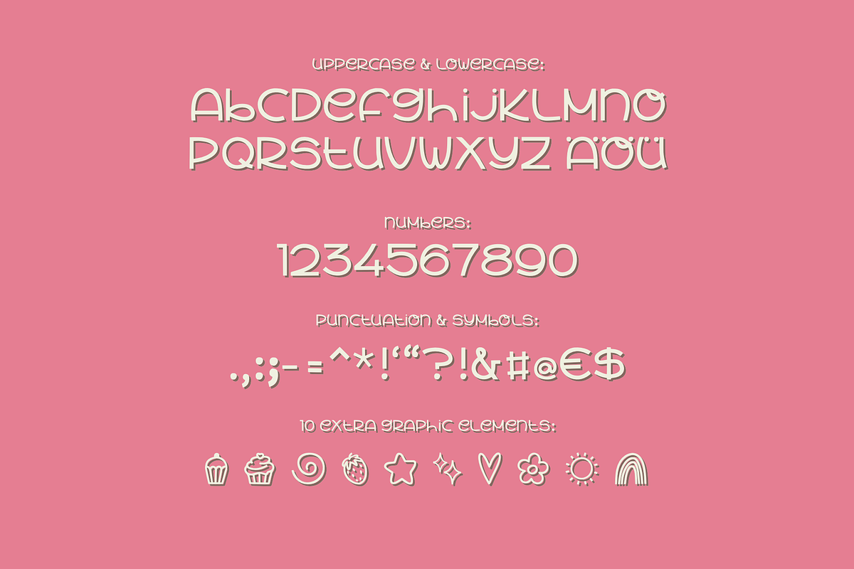 Magnificent Cupcakes, a Sans Serif Font by Jutta Schneider (Photo 5 of 5)