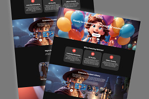 Watch - Movie Streaming Landing Page