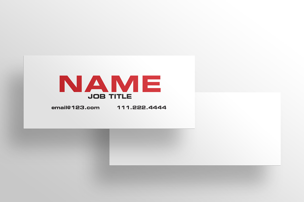 The Slim Business Card /Calling Card, a Business Card Template by xxDeadPixels (Photo 2 of 2)