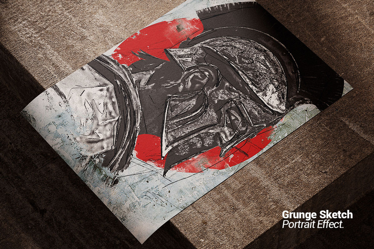 Grunge Sketch Portrait Effect, an Action Add-On by Amorjesu.com (Photo 19 of 21)