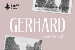 Gerhard: A Modern Classic Font, a Serif Font by Black Lab Type