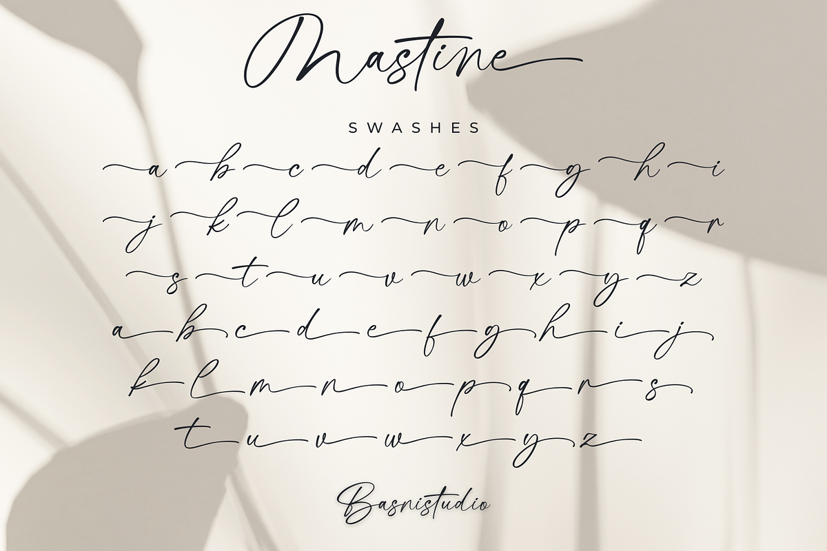 Mastine - Elegant Handwritten Font, a Handwritten Font by Basnistudio (Photo 15 of 16)