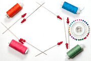 Sewing thread and pins frame, an Industrial Photo by Alexander62 (Thumbnail 1 of 2)