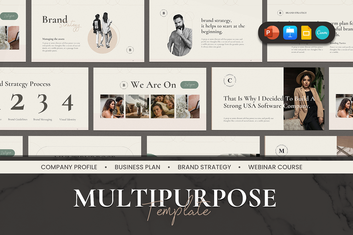 Multipurpose Presentation Template, a Presentation Template by MNML Agency (Photo 1 of 29)