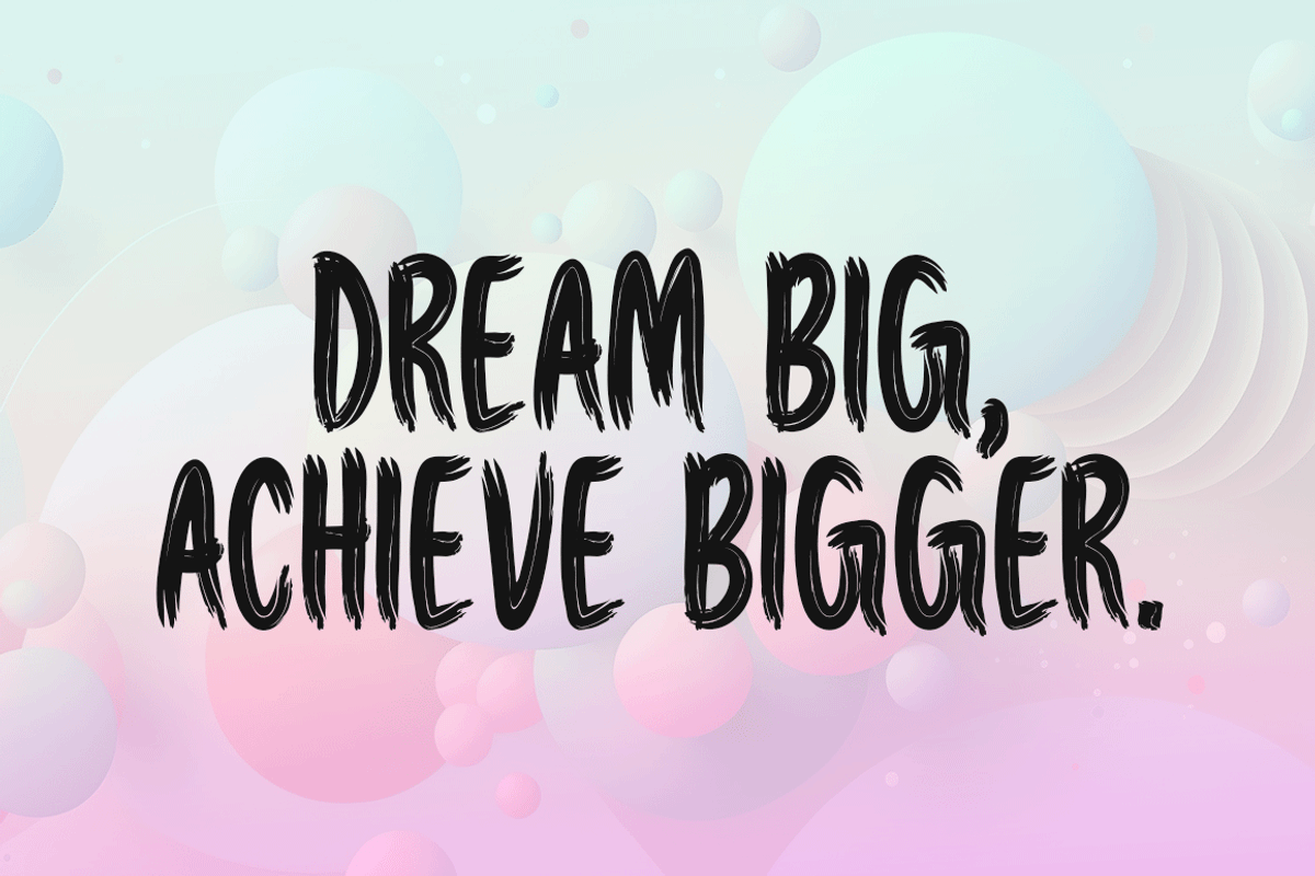 Success Follows Dreams Typeface, a Handwritten Font by Seemly Fonts (Photo 2 of 4)