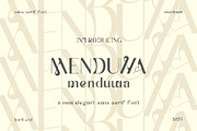 Menduwa - Sans Serif Vintage, a Sans Serif Font by Boril Std (Thumbnail 7 of 12)
