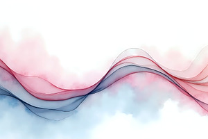 Gentle Watercolor Liquid Waves With, a Photo by LOGOCREATIVE