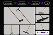 Iron Rake Mockup, a Household Mockup by hiddemaru (Thumbnail 2 of 4)