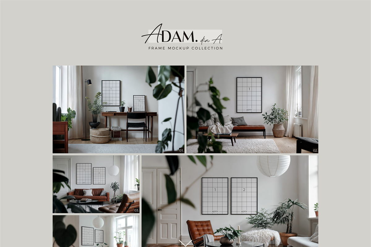 ADAM Din A | Frame Mockup Collection, a Product Mockup by Acierto Studio (Photo 10 of 11)