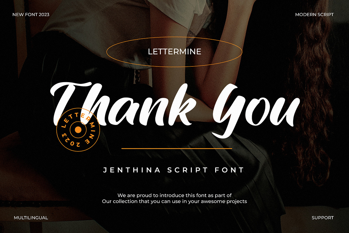 Jenthina - Handwritted Font, a Handwritten Font by Lettermine (Photo 10 of 10)