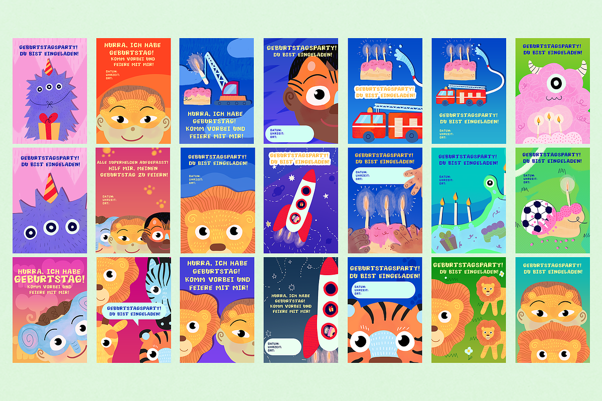 Boys Birthday Invitation & Cards Kit, a Decorative Illustration by Schumacher Shop (Photo 17 of 20)