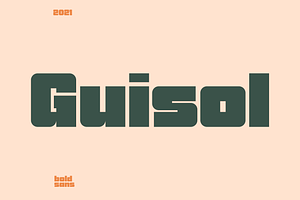 Guisol Bold Sans, a Sans Serif Font by 24Design Studios