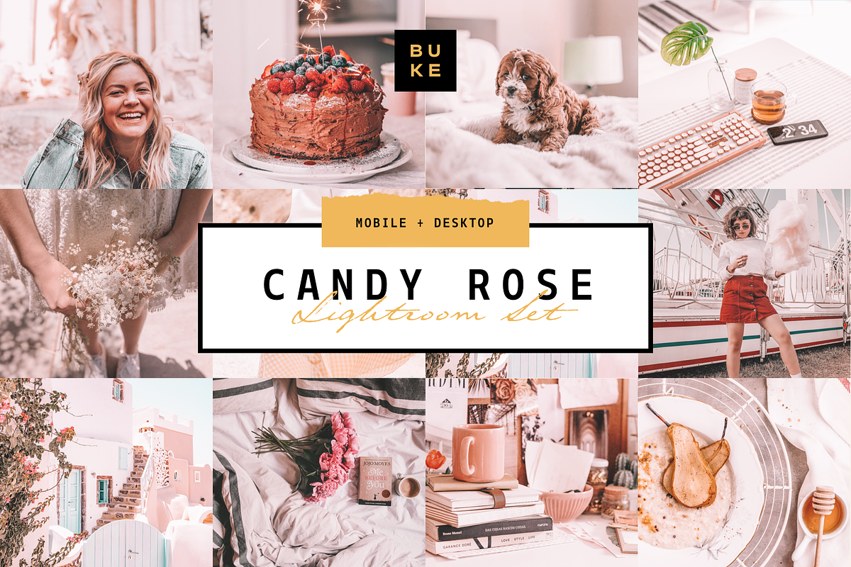 Candy Rose Lightroom Presets Bundle, a Preset Add-On by SHOOM HOUSE (Photo 1 of 11)