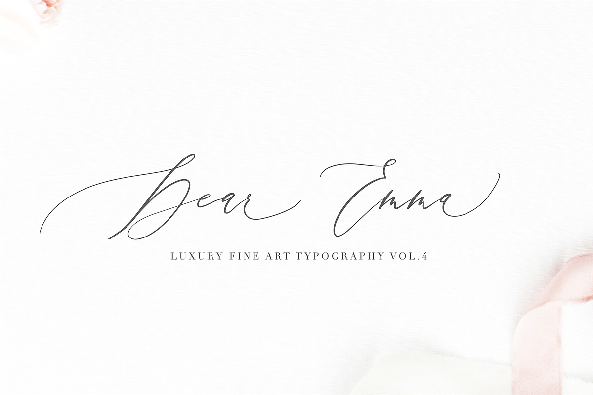Adora Bouton-Luxury Script, a Handwritten Font by PeachCreme (Photo 11 of 15)