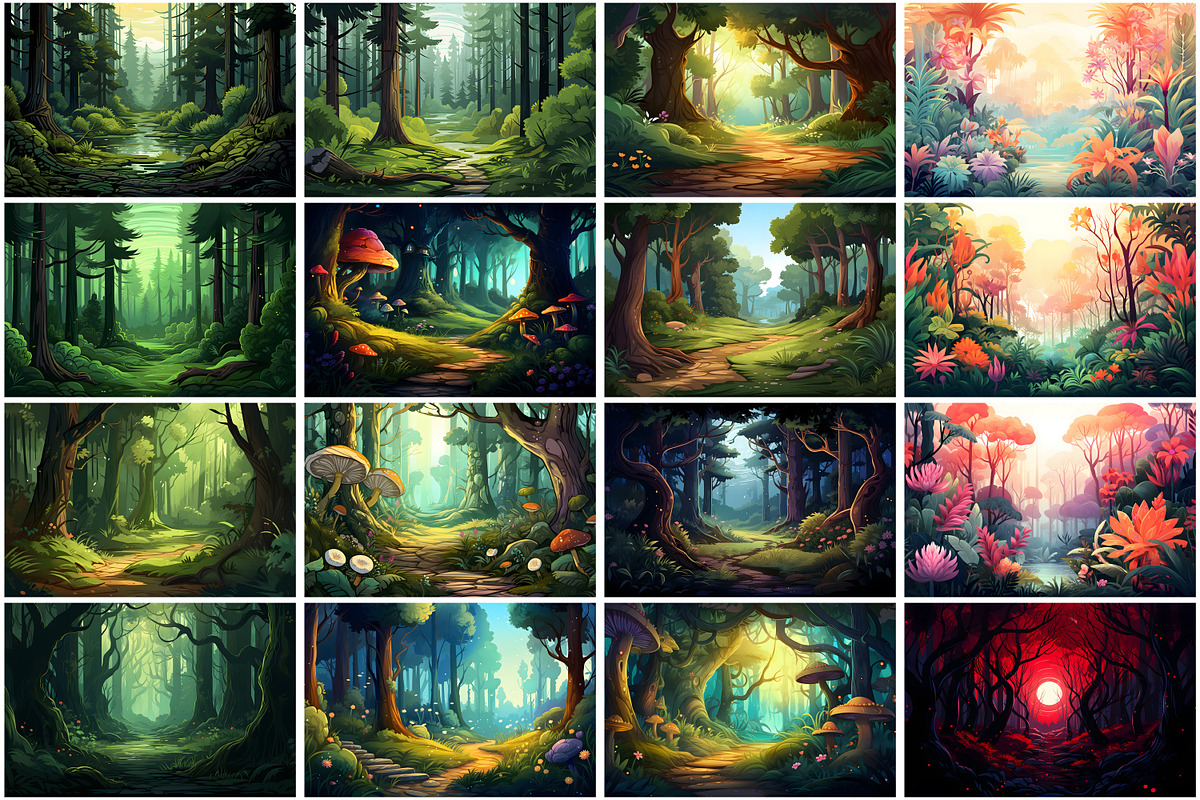 Forest Wallpaper, a Wallpaper Graphic by Forhadx5 (Photo 7 of 12)