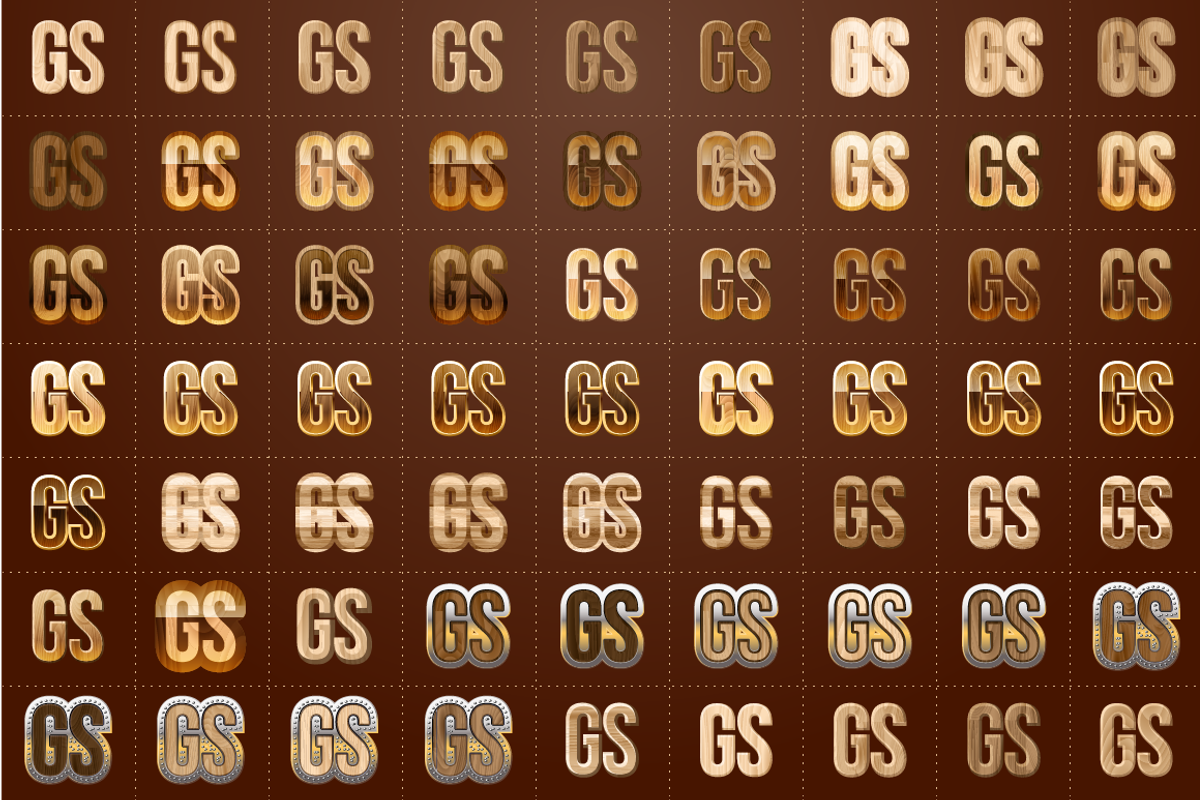 AI CS5 graphic styles Wooden, a Layer Style Add-On by popskraft (Photo 2 of 3)