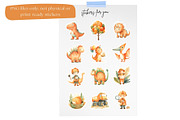 Cute Dinosaur Clipart + Patterns, an Animal Illustration by Nicole Branger Art (Thumbnail 20 of 27)