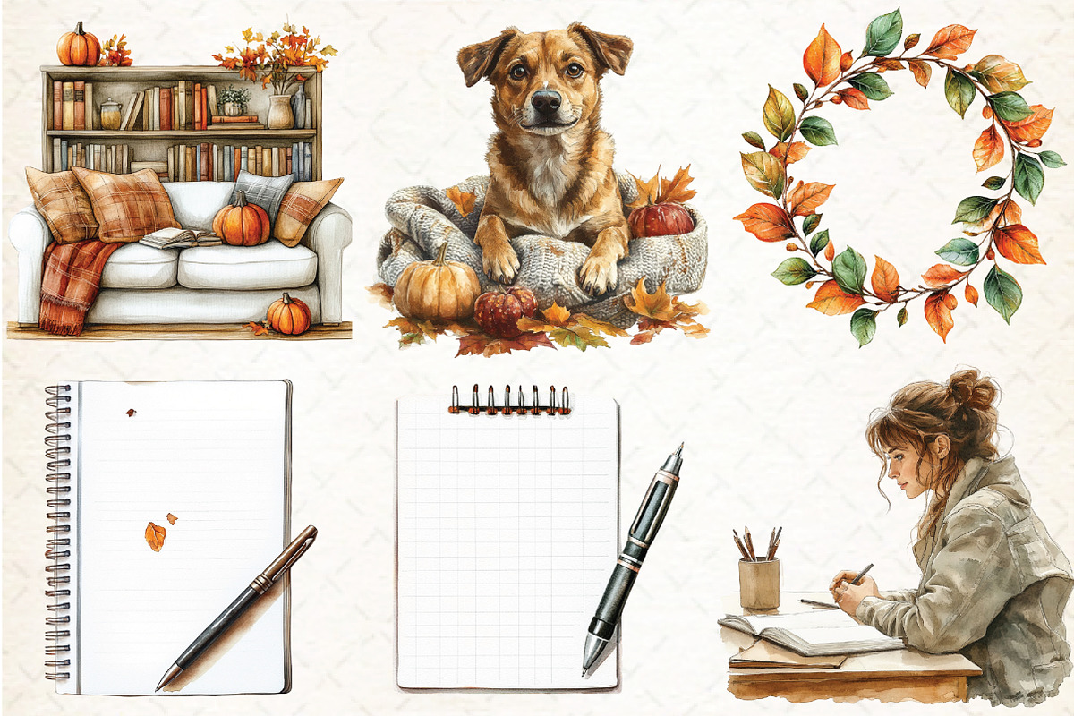 Autumn Sublimation Clipart, an Illustration by Libby Wishes (Photo 4 of 9)