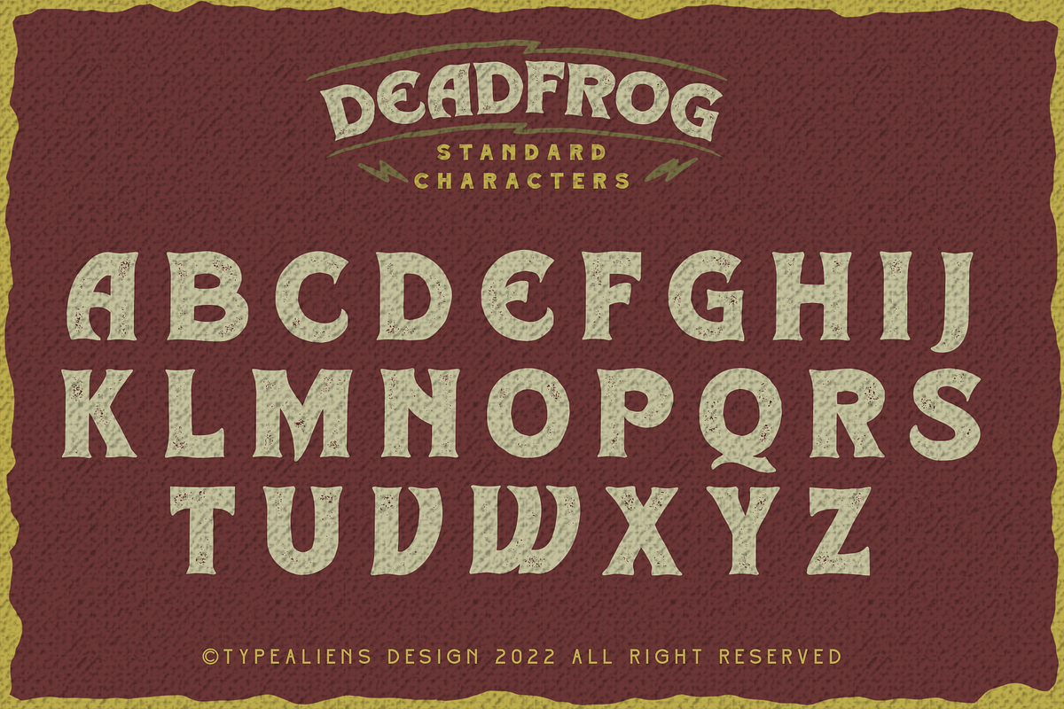 Deadfrog, a Serif Font by ilhamtaro (Photo 7 of 10)