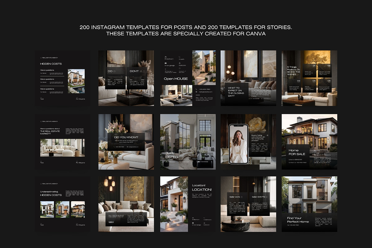 Real Estate Instagram Templates I preview 8