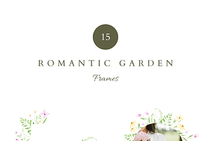 ROMANTIC GARDEN Watercolor Flowers