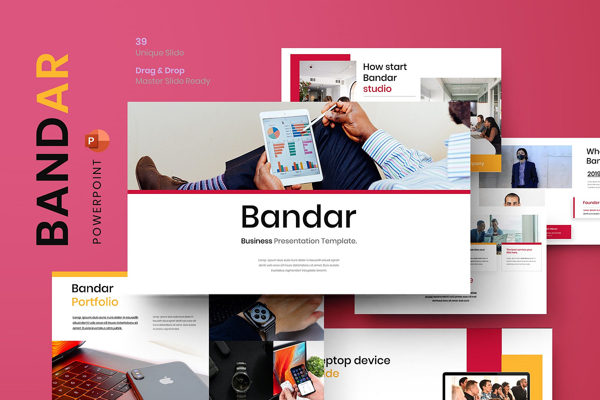 Bandar  – Business PowerPoint Templa, a Presentation Template by Dens Creative Studio (Photo 1 of 6)