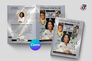 Elegant Canva Obituary Template