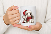 Whimsical Christmas Bunny Clipart, a Seasonal Illustration by Canvas Craft (Thumbnail 9 of 10)